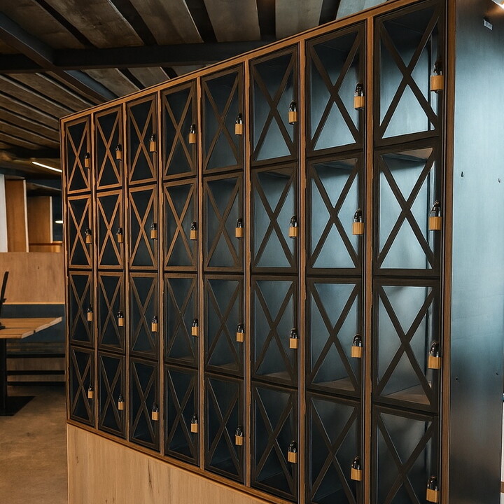 Schließfächer aus Metall