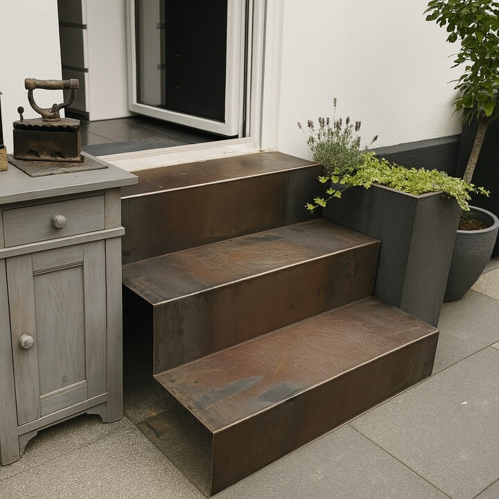Treppe aus Stahl